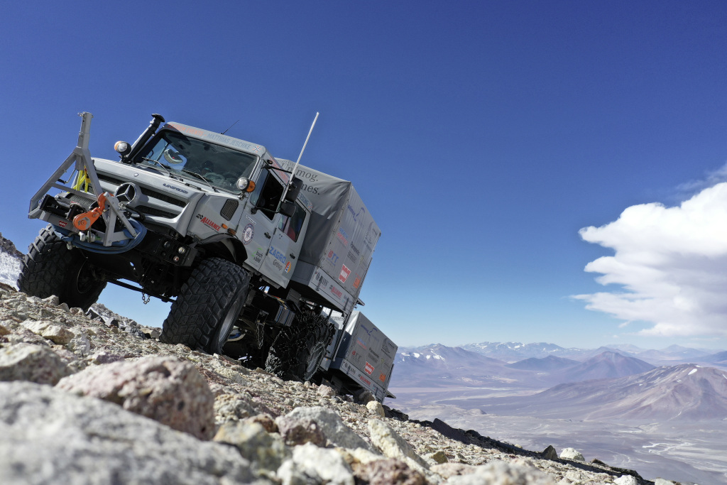 Unimog driven up the world’s tallest active volcano