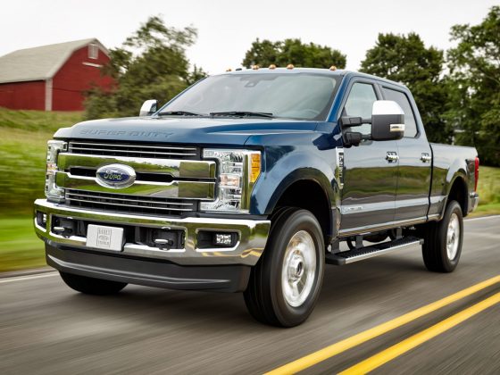 The alloy-bodied Ford F-250 offers a solid weight saving over previous models.