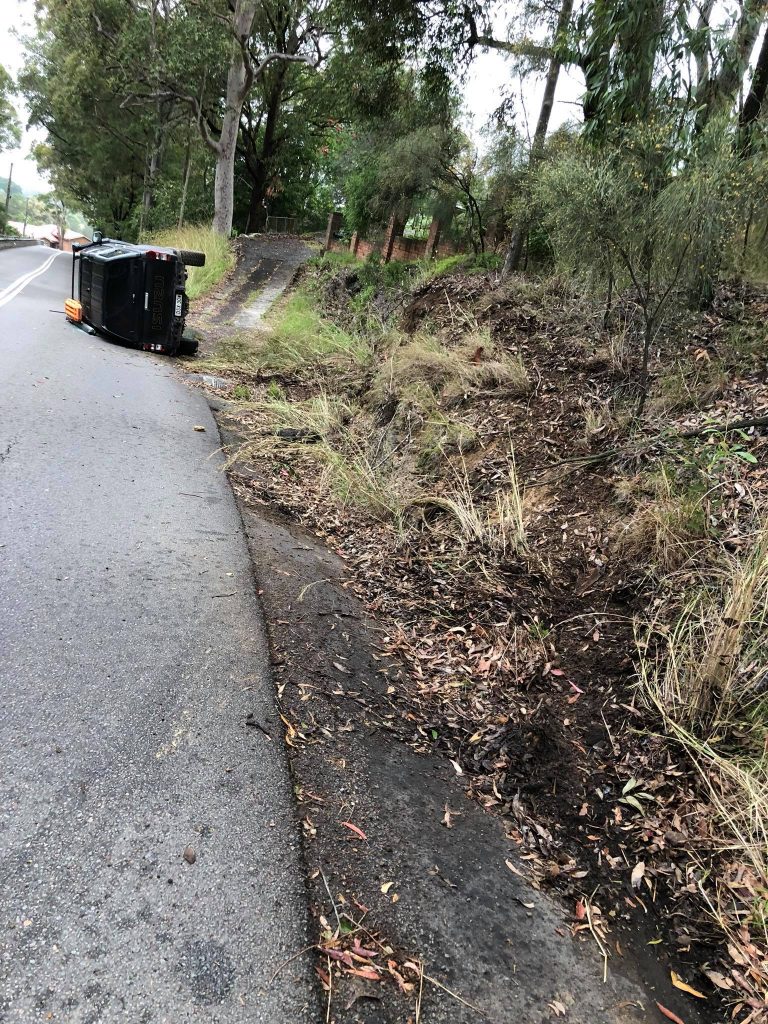 Graham Cahill D-Max accident