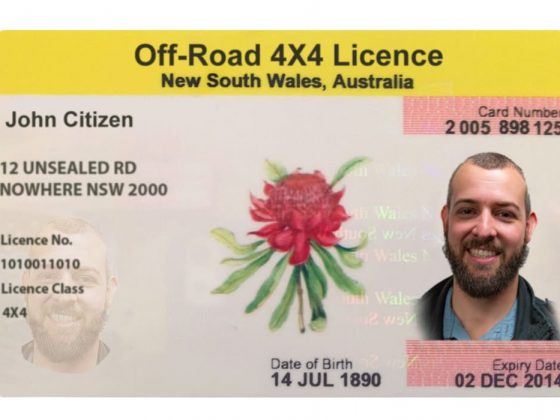 Amazing photoshopped off road 4X4 driver licence