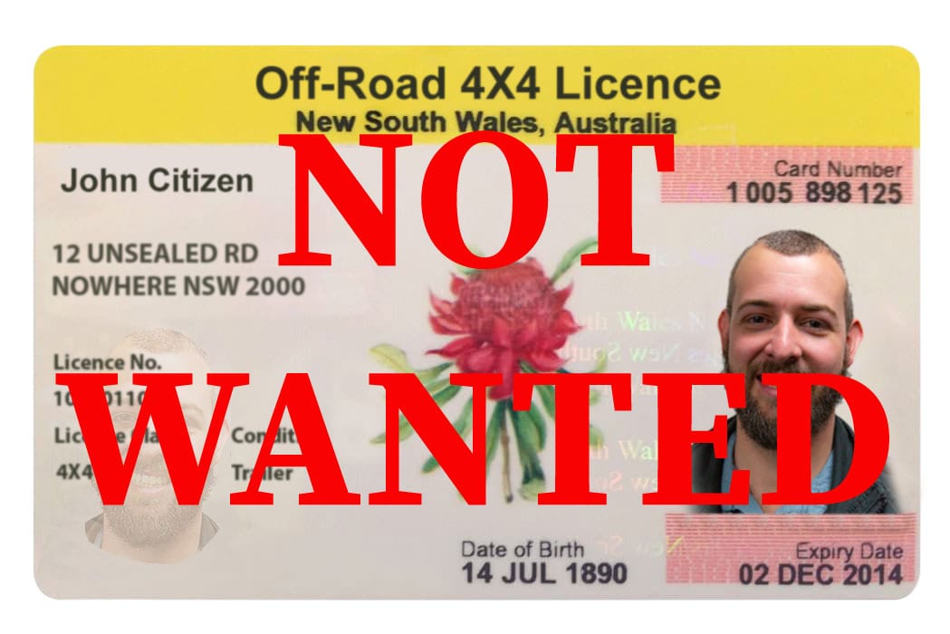 4X4/Off-Road Licence: Your Reply