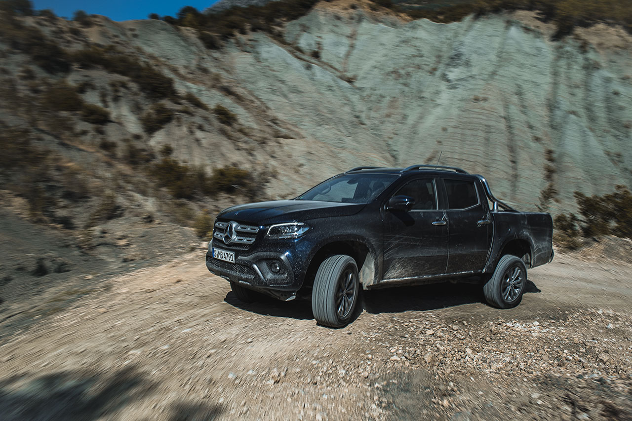 Driving an X-Class in Albania