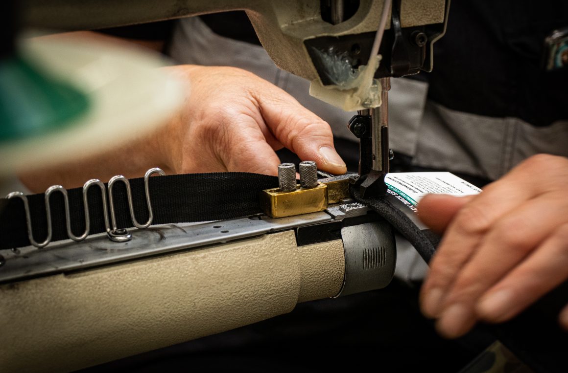 Black Duck Seat Binding to create a heavy-duty finish