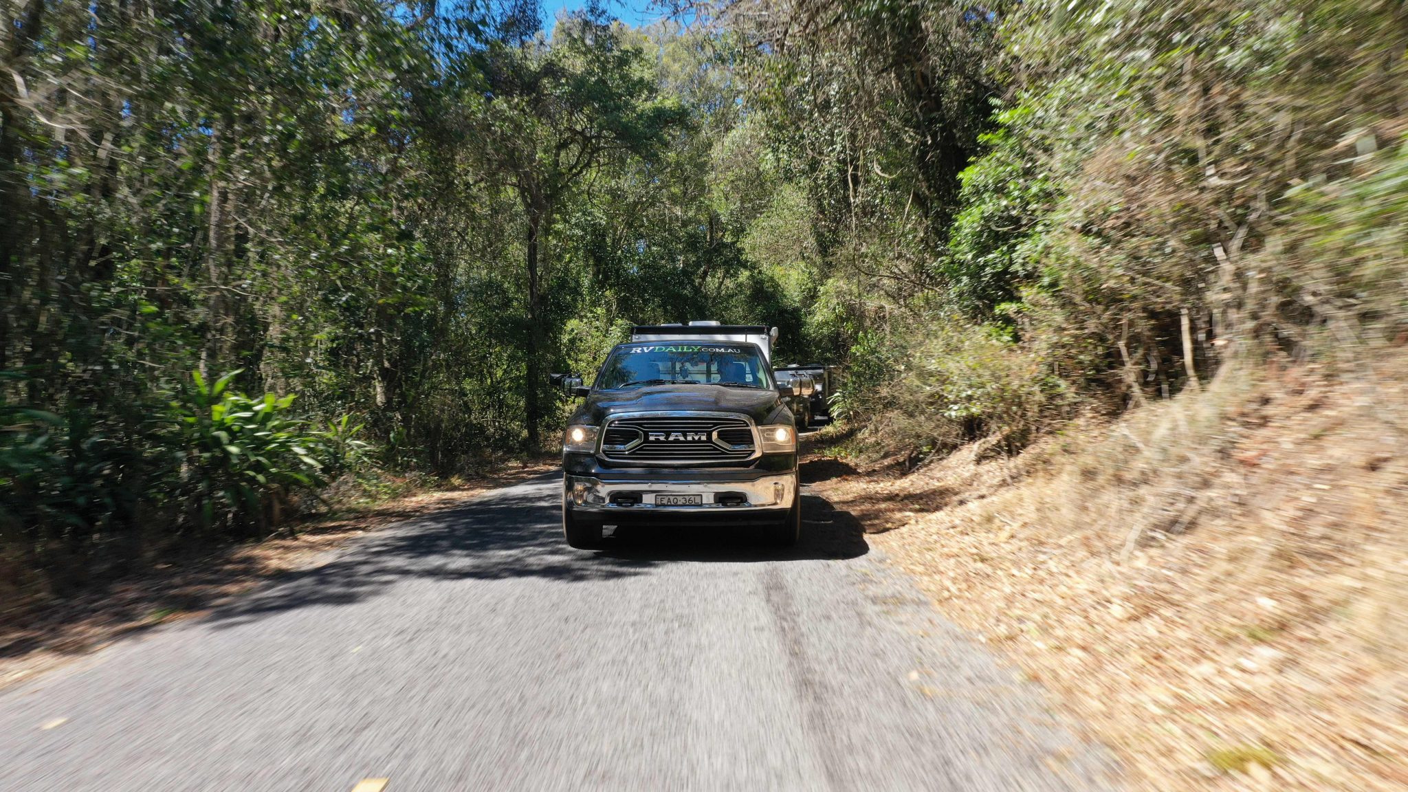 RAM 1500 Laramie EcoDiesel on road