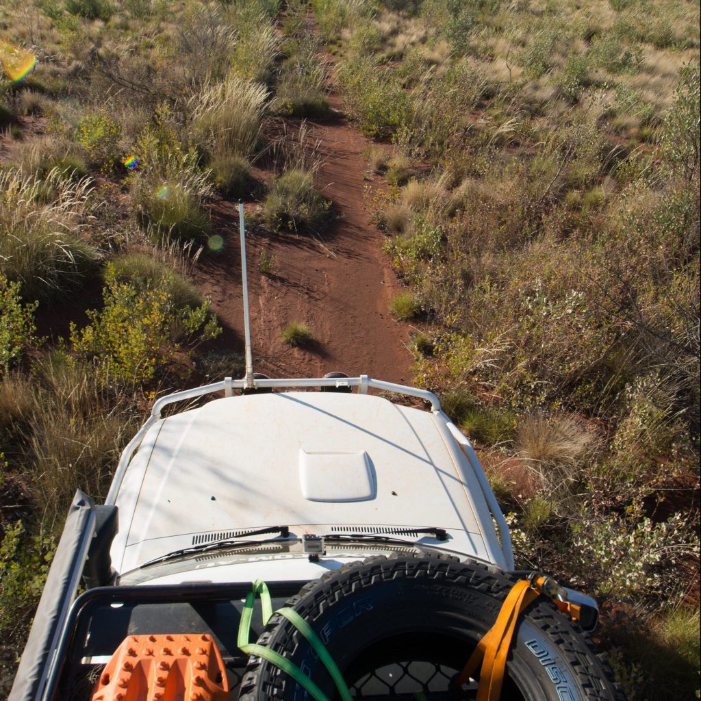 This is the kind of track you need to really worry about. hardly driven, and with plenty of dry grass around.
