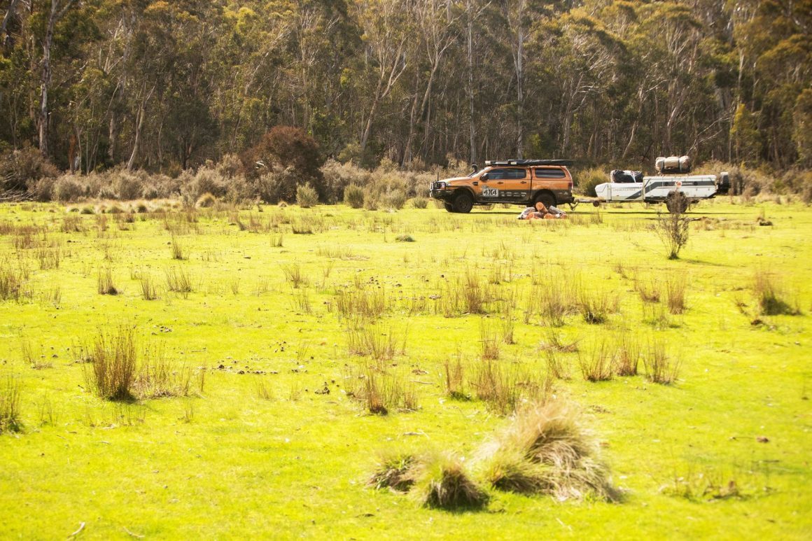 Towing a camper trailer