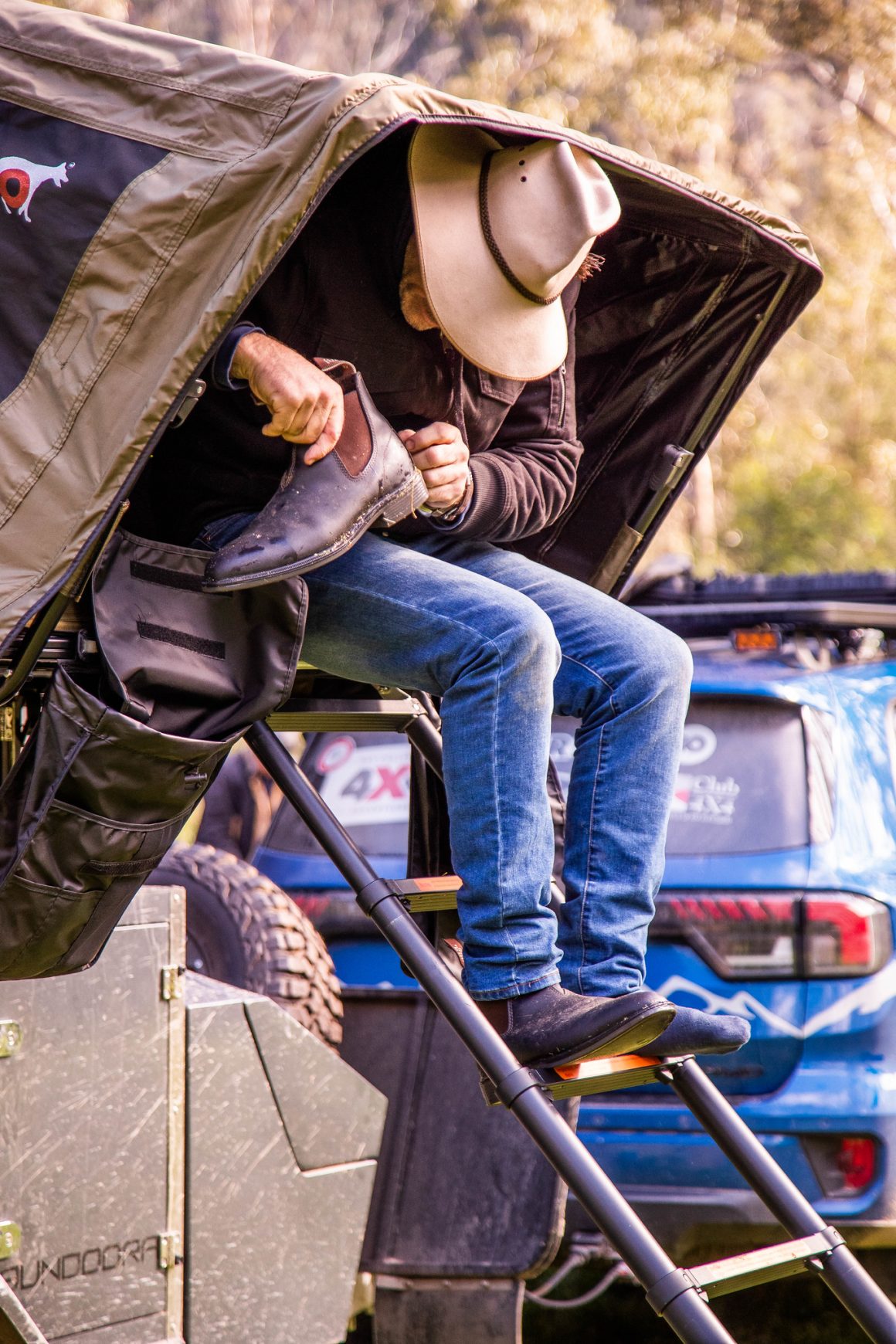 Pat wearing Mongrel Boots