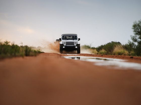 Jeep JL Wrangler off-road testing in Outback Australia