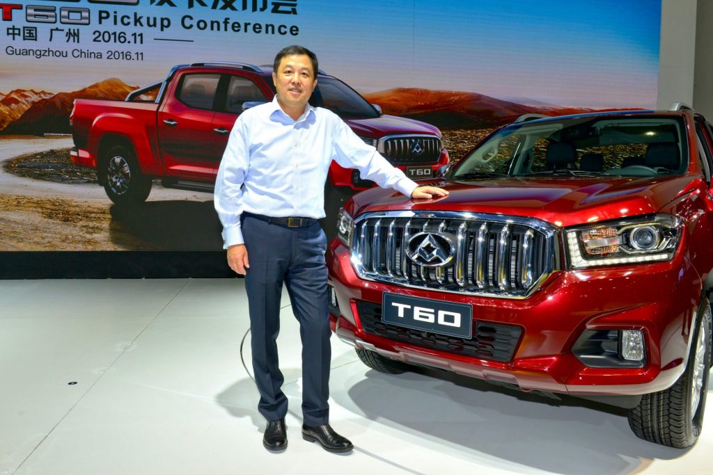 Qingsong Lan, the Vice President of LDV parent company SAIC. The LDV T60 will be imported to Australia by Ateco Automotive.