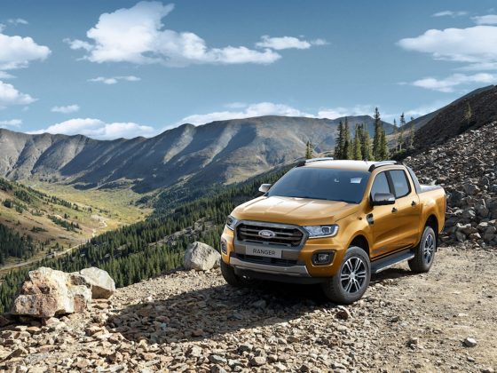My2020 Ford Ranger Wildtrak Static Front Three Quarter