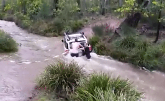 Toyota FJ Cruiser Water Crossing