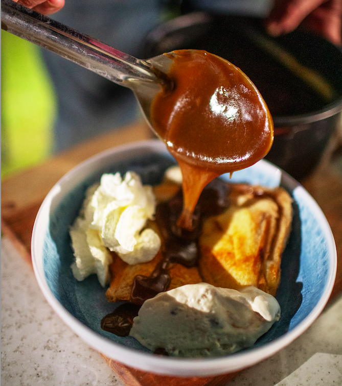 Sweet apple and cinnamon jaffles