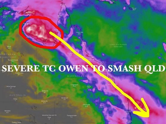 Severe TC Owen to Smash Queensland