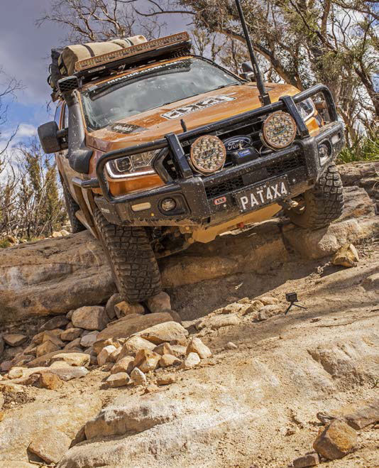 track building allowed the Ford Ranger to make the descent