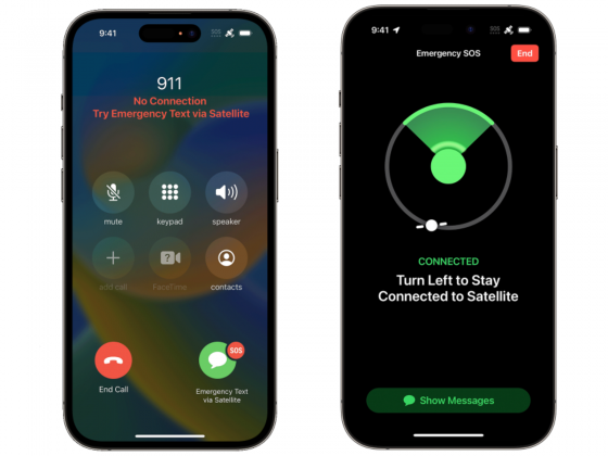 iPhone 14 satellite connection