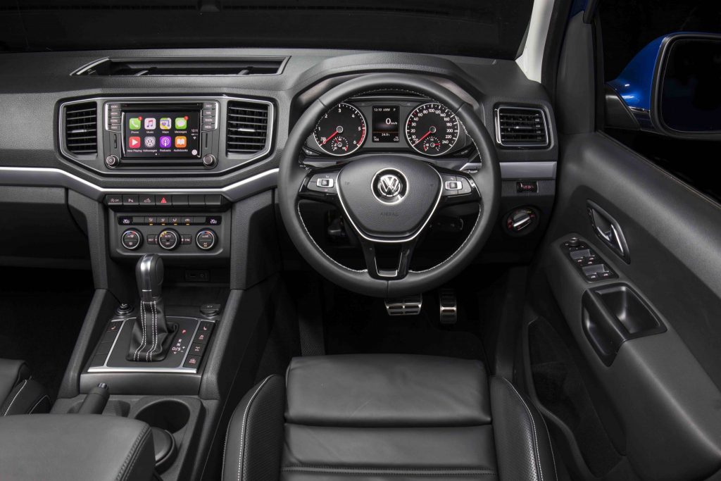 The 2017 Amarok TDI550 interior is smart and functional, if a little emotionless