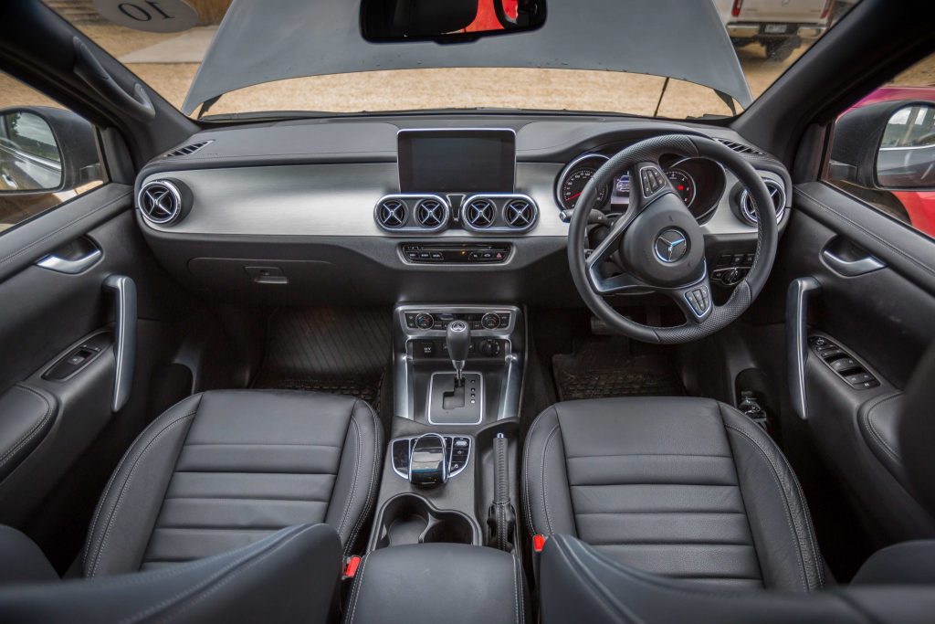 We think Mercedes have done a stellar job with the X-Class interior. It's nice but not too nice, if you know what we mean.