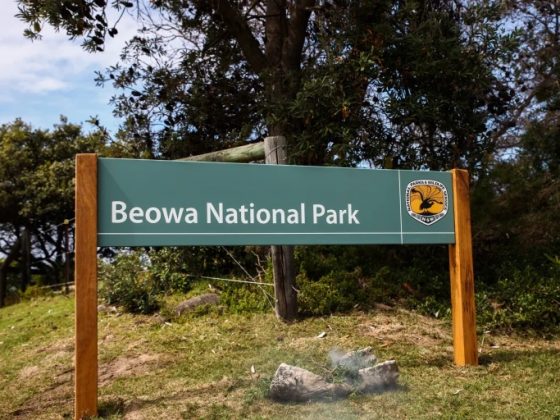 Beowa National Park sign