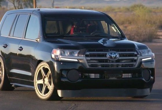 The Toyota LandCruiser, which holds an unofficial speed record.